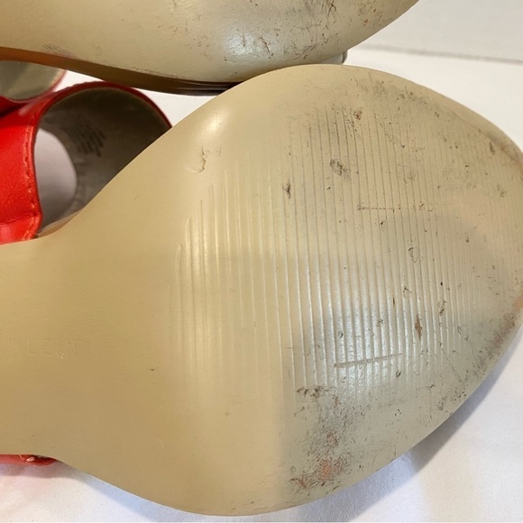 Anne Klein Terriko Slingback Pumps in Pink Coral and Cream Color Block Size 8M - Picture 9 of 12